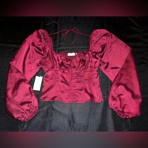 ASTR the Label Balloon Sleeve Top